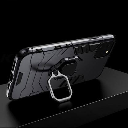 Ring Armor Case - хибриден удароустойчив кейс с пръстен против изпускане за Samsung Galaxy S21 (черен) 9