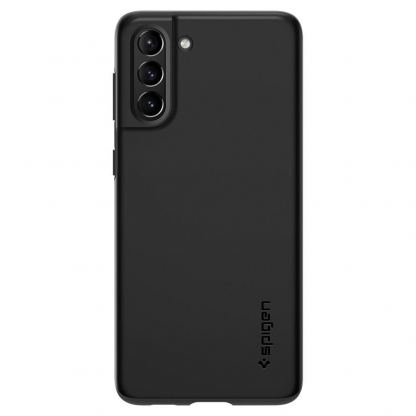 Spigen Thin Fit Case - качествен тънък матиран кейс за Samsung Galaxy S21 Plus (черен) 3