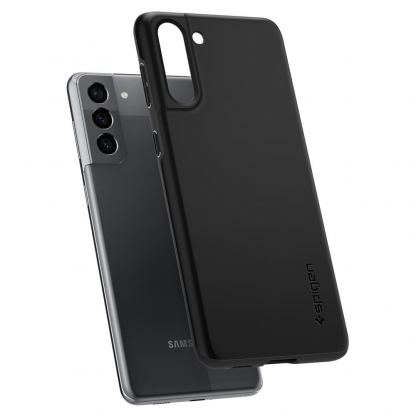 Spigen Thin Fit Case - качествен тънък матиран кейс за Samsung Galaxy S21 Plus (черен) 8