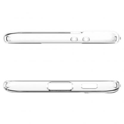 Spigen Liquid Crystal Case - тънък силиконов (TPU) калъф за Samsung Galaxy S21 (прозрачен) 2