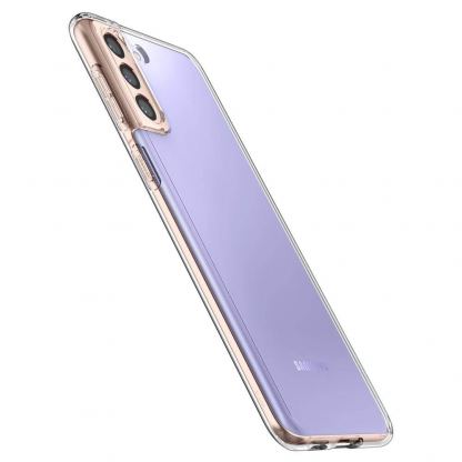 Spigen Liquid Crystal Case - тънък силиконов (TPU) калъф за Samsung Galaxy S21 (прозрачен) 7