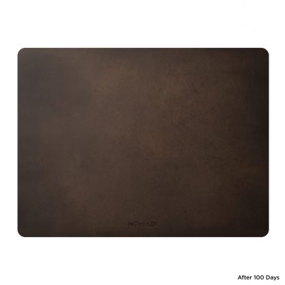 Nomad Mousepad Leather - дизайнерски кожен (естествена кожа) пад за мишка (16 инча) (кафяв) 5