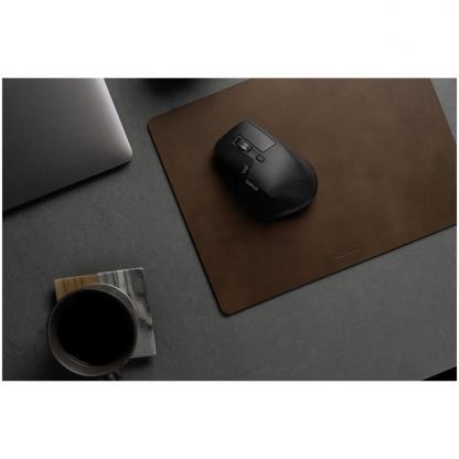 Nomad Mousepad Leather - дизайнерски кожен (естествена кожа) пад за мишка (16 инча) (кафяв) 7