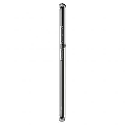 Spigen Liquid Crystal Case - тънък силиконов (TPU) калъф за Samsung Galaxy S21 Ultra (прозрачен)  5