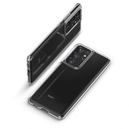 Spigen Liquid Crystal Case - тънък силиконов (TPU) калъф за Samsung Galaxy S21 Ultra (прозрачен)  9