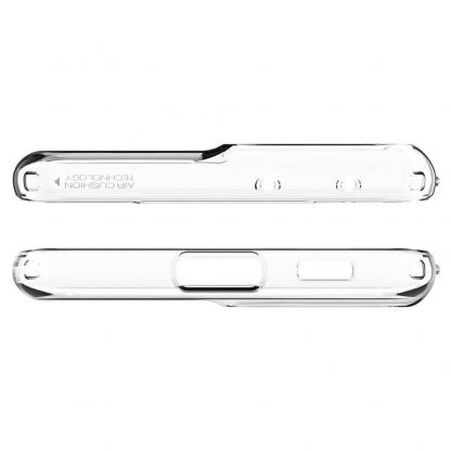 Spigen Liquid Crystal Case - тънък силиконов (TPU) калъф за Samsung Galaxy S21 Ultra (прозрачен)  10