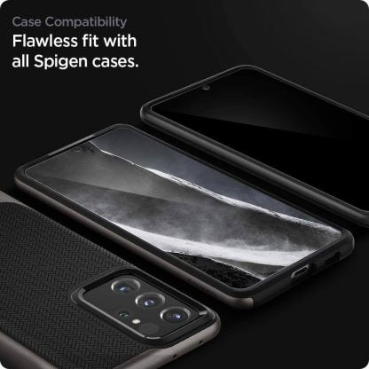 Spigen Neo FLEX Screen Protector - 2 броя защитно покритие с извити ръбове за целия дисплей на Samsung Galaxy S21 Ultra 7