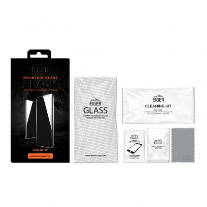 Eiger Mountain Glass Black Curved Anti-Spy Privacy Filter Tempered Glass - калено стъклено защитно покритие с извити ръбове и определен ъгъл на виждане за дисплея на Samsung Galaxy S21 Plus 2