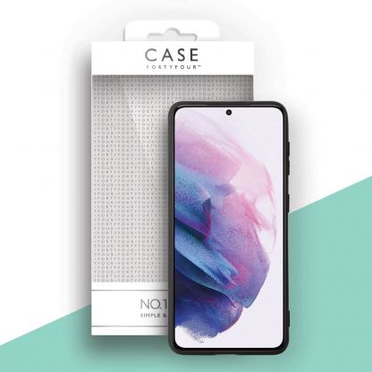 Case FortyFour No.1 Case - силиконов (TPU) калъф за Samsung S21 (черен) 3
