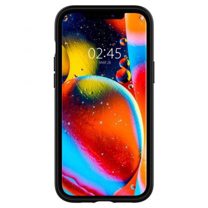 Spigen Slim Armor CS Case - хибриден кейс с отделение за кр. карти и най-висока степен на защита за iPhone 12, iPhone 12 Pro (черен) 5