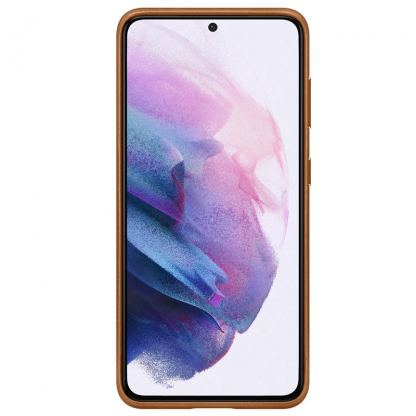 Samsung Leather Cover EF-VG996LA - оригинален кожен кейс (естествена кожа) за Samsung Galaxy S21 Plus (кафяв) 2