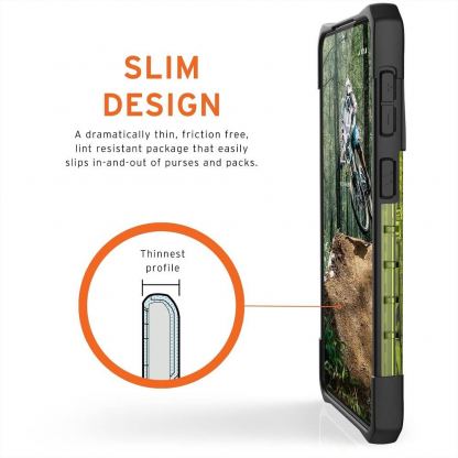 Urban Armor Gear Plasma Case - удароустойчив хибриден кейс за Samsung Galaxy S21 (зелен-прозрачен) 7