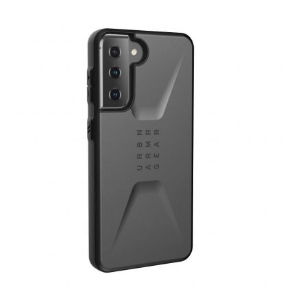 Urban Armor Gear Civilian Case - удароустойчив хибриден кейс за Samsung Galaxy S21 Plus (сребрист) 2