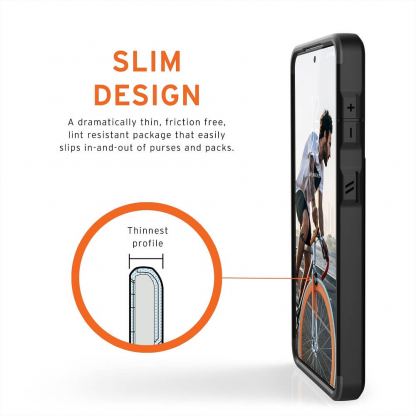 Urban Armor Gear Civilian Case - удароустойчив хибриден кейс за Samsung Galaxy S21 Plus (сребрист) 8