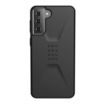 Urban Armor Gear Civilian Case - удароустойчив хибриден кейс за Samsung Galaxy S21 Plus (черен) 2