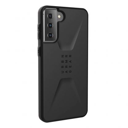 Urban Armor Gear Civilian Case - удароустойчив хибриден кейс за Samsung Galaxy S21 Plus (черен) 3