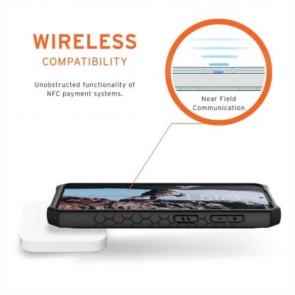 Urban Armor Gear Monarch Case - удароустойчив хибриден кейс за Samsung Galaxy S21 Plus (черен-карбон) 8