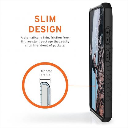 Urban Armor Gear Monarch Case - удароустойчив хибриден кейс за Samsung Galaxy S21 Ultra (червен) 7