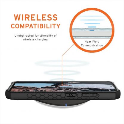Urban Armor Gear Monarch Case - удароустойчив хибриден кейс за Samsung Galaxy S21 Ultra (червен) 9