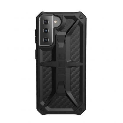 Urban Armor Gear Monarch Case - удароустойчив хибриден кейс за Samsung Galaxy S21 (черен-карбон) 2