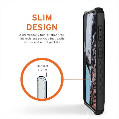 Urban Armor Gear Monarch Case - удароустойчив хибриден кейс за Samsung Galaxy S21 (черен-карбон) 7