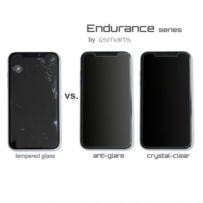 4smarts Hybrid Glass Endurance Crystal Screen Protector - хибридно защитно покритие за дисплея на Samsung Galaxy S21 (черен-прозрачен) 4