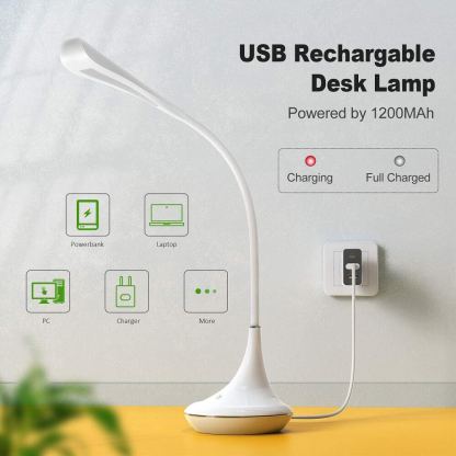 VOXON HDL02003WA01 Flexible LED Desk Lamp - настолна LED лампа с гъвкаво рамо (бял) 3