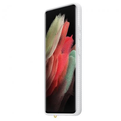 Samsung Protective Hard Cover EF-GG998CW - оригинален хибриден кейс за Samsung Galaxy S21 Ultra (бял) 4