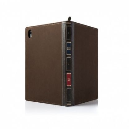 TwelveSouth BookBook - уникален кожен калъф с отделение за Apple Pencil за iPad Pro 11 (2018) (кафяв) 2