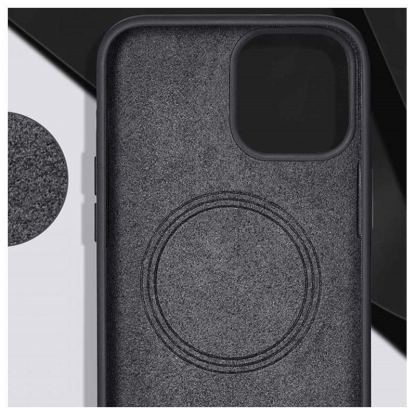 ESR Cloud Halolock Case - силиконов (TPU) калъф с вграден магнитен конектор (MagSafe) за iPhone 12 mini (черен) 2