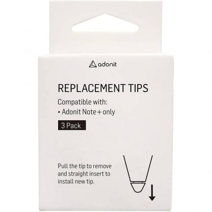 Adonit Replacement Tip Set - комплект 3 бр. резервен връх за Adonit Note Plus (черен) 3