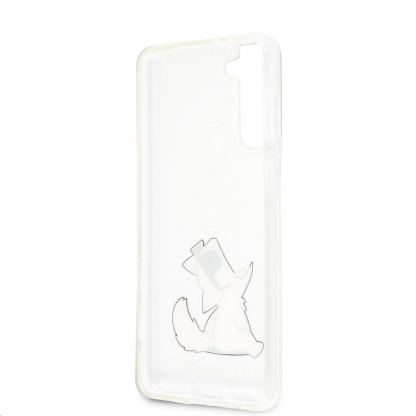 Karl Lagerfeld Choupette Fun Case - дизайнерски кейс с висока защита за Samsung Galaxy S21 Plus (прозрачен)  2