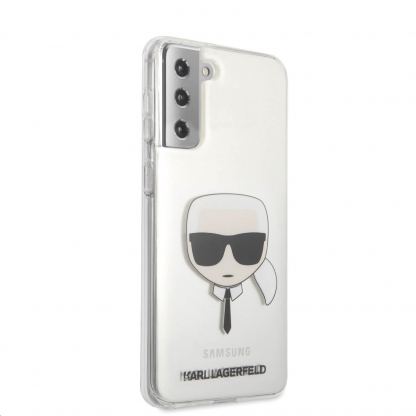 Karl Lagerfeld Head Cover - дизайнерски кейс с висока защита за Samsung Galaxy S21 Plus (прозрачен)  2