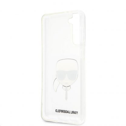 Karl Lagerfeld Head Cover - дизайнерски кейс с висока защита за Samsung Galaxy S21 Plus (прозрачен)  5