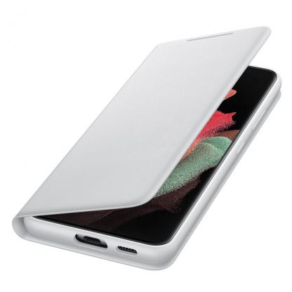 Samsung LED View Cover EF-NG998PJ - оригинален калъф през който виждате информация от дисплея за Samsung Galaxy S21 Ultra (светлосив) 5