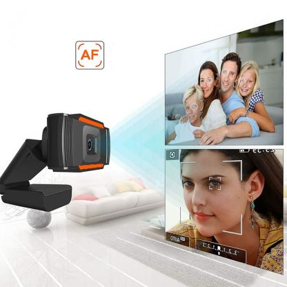 Webcam B7-C2 720p - 720p домашна уеб видеокамера с микрофон (черен) 2