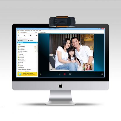 Webcam B7-C2 720p - 720p домашна уеб видеокамера с микрофон (черен) 4