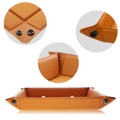 4smarts Pocket Tray Organizer, 15W - настолен органайзер с поставка (пад) за безжично зареждане за Qi съвместими устройства (кафяв) 7