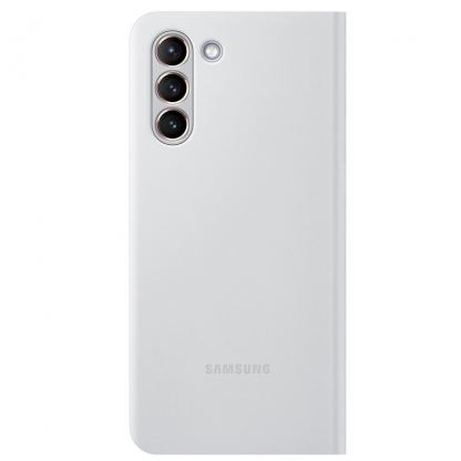 Samsung LED View Cover EF-NG996PJ - оригинален калъф през който виждате информация от дисплея за Samsung Galaxy S21 Plus (светлосив) 2