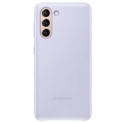 Samsung LED Cover EF-KG991CV - оригинален заден кейс, през който виждате информация от Samsung Galaxy S21 (лилав) 2