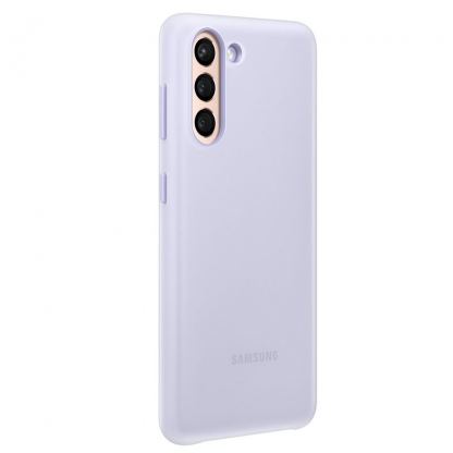 Samsung LED Cover EF-KG991CV - оригинален заден кейс, през който виждате информация от Samsung Galaxy S21 (лилав) 4