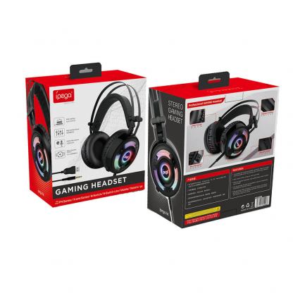 iPega PG-R008 LED Gaming Headset - RGB гейминг слушалки с микрофон с USB и 3.5mm жак (черен) 6