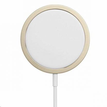 Guess USB-C Magnetic Wireless Qi Charger - поставка (пад) за безжично зареждане за iPhone с Magsafe (златист) 3