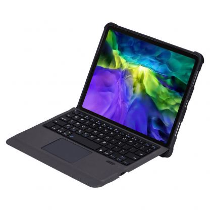 4smarts Keyboard Case Solid QWERTY - кожен калъф с клавиатура, тъчпад и поставка за Apple Pencil 2 за iPad Pro 11(2020) (черен) 3