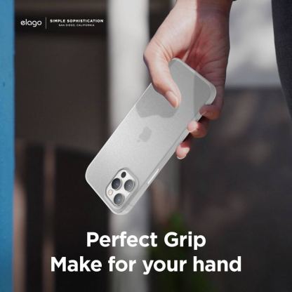 Elago Inner Core Case - тънък полипропиленов кейс (0.5 mm) за iPhone 12 Pro Max (прозрачен-мат) 4
