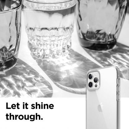 Elago Clear Silicone Case - силиконов (TPU) калъф за iPhone 12, iPhone 12 Pro (прозрачен) 2