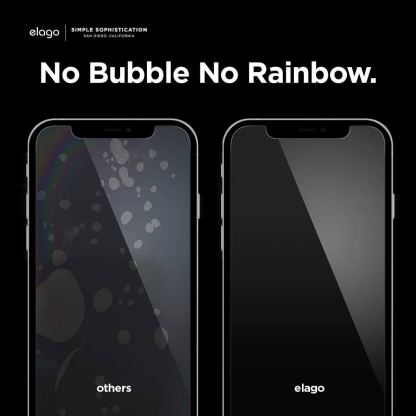 Elago Tempered Glass - калено стъклено защитно покритие за дисплея на iPhone 12 Pro Max (прозрачен) 5