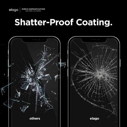 Elago Tempered Glass - калено стъклено защитно покритие за дисплея на iPhone 12 mini (прозрачен) 6