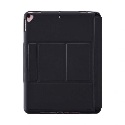 4smarts Keyboard Case Solid QWERTY with Trackpad and Pen Holder - кожен калъф с клавиатура, тъчпад и поставка за Apple Pencil за iPad 8 (2020), iPad 7 (2019) (сив) 13