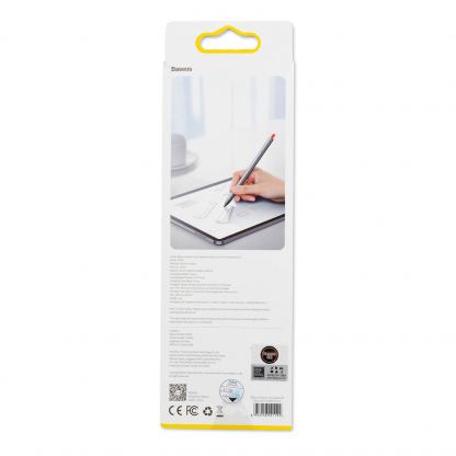 Baseus Square Line Stylus Pen (ACSXB-0G) - алуминиева професионална писалка за iPad Pro (модели 2018-2021) (тънмосив) 3